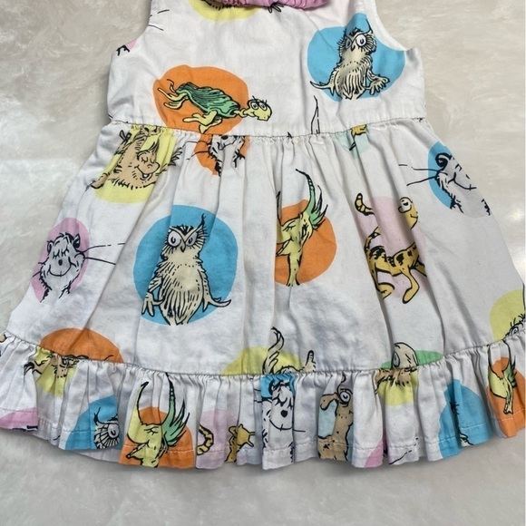 Dr. Seuss 18M Ruffle Dress Sleeveless 18 Months - Picture 4 of 14